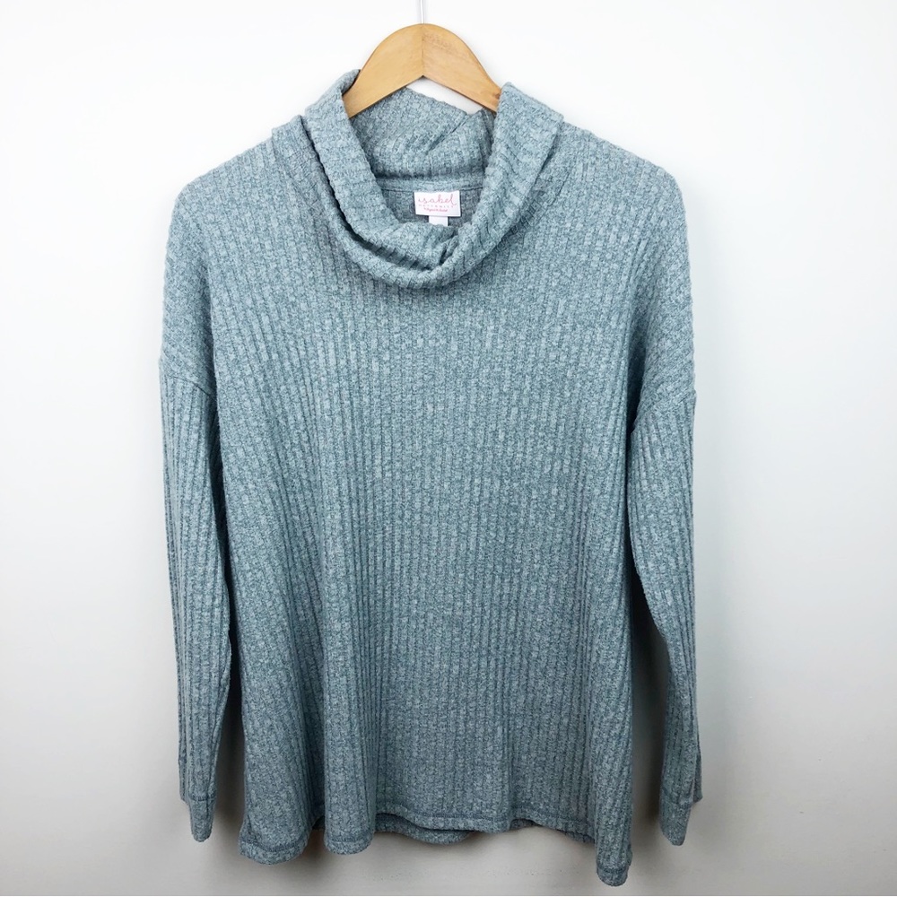 Isabel Maternity by Ingrid & Isabel Blue Ribbed Sweater